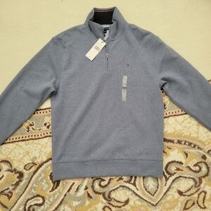 Tommy Hilfiger Light Blue Zip-Up Sweater
